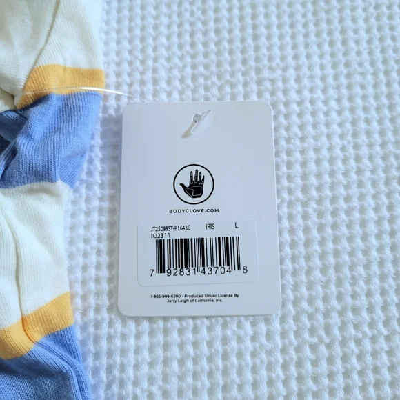 Body Glove🧤 Striped "Iris" Tee👕 - NWT - Picture 7 of 14